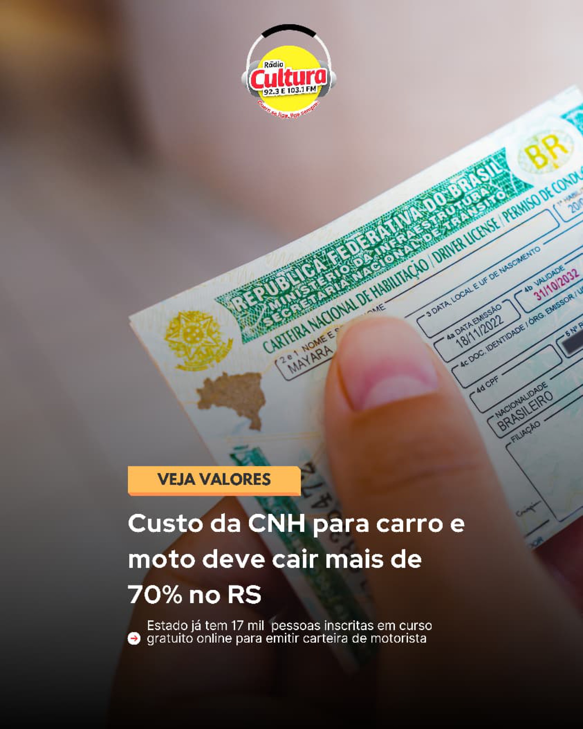 Novas regras da cnh no RS