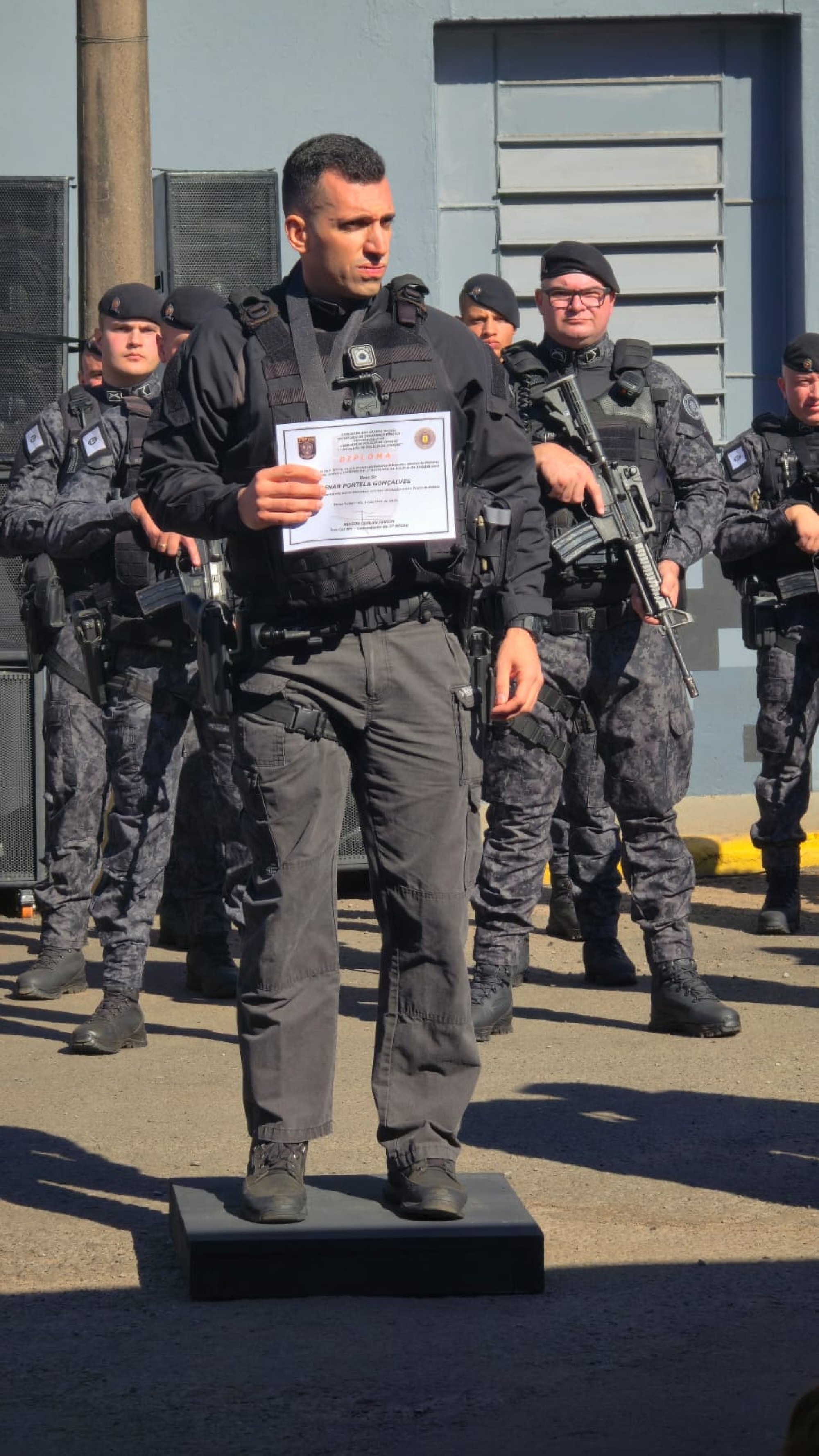 3º Batalhão de Polícia de Choque celebra 21 anos com homenagem a delegado em Soledade