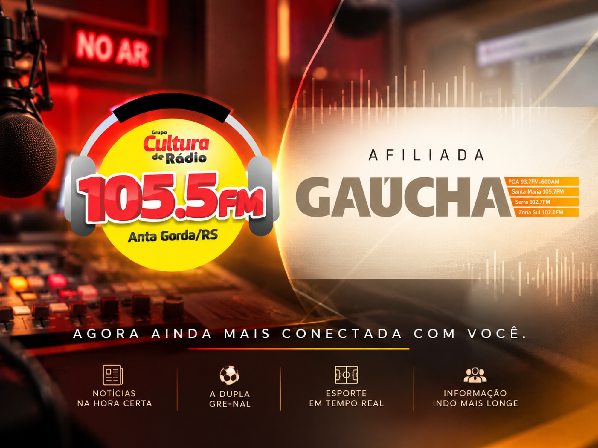 Rádio Cultura FM 105.5 fortalece sua programação com filiação da Rede Gaúcha
