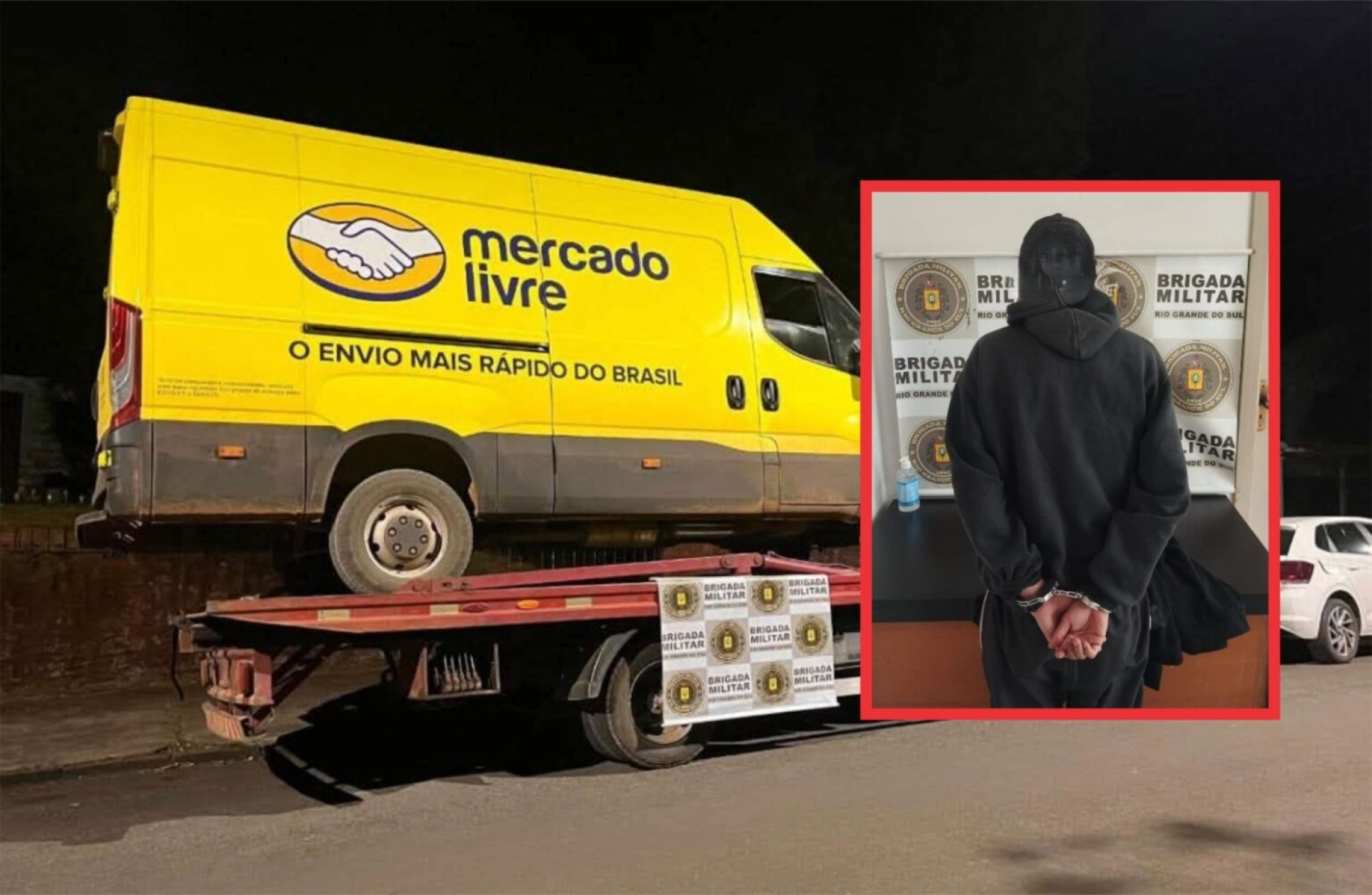 Suspeito é preso na BR-153 após furto de vans em Passo Fundo